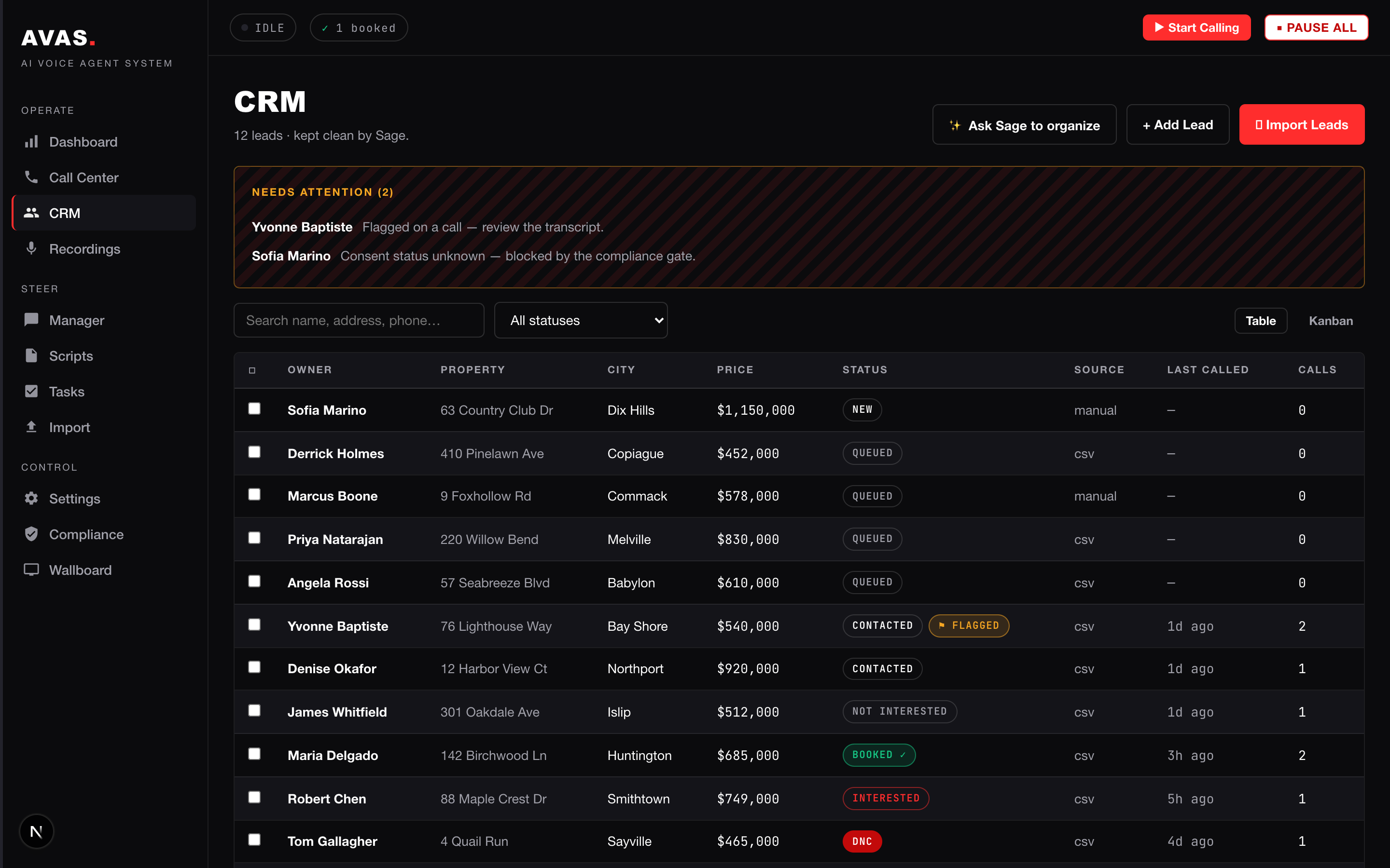 Self-organizing CRM